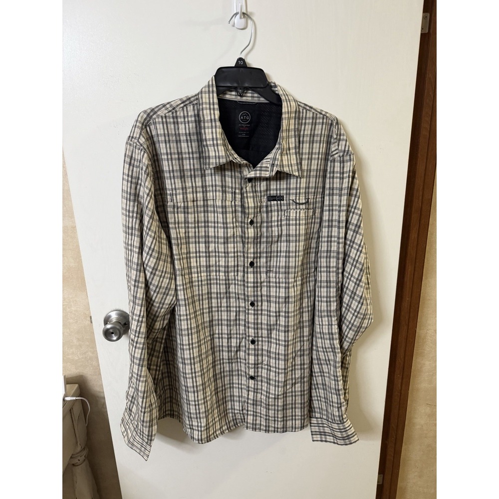 Wrangler ATG Shirt Mens 2XL Regular Fit Long Sleeve Button Up Outdoor Vented